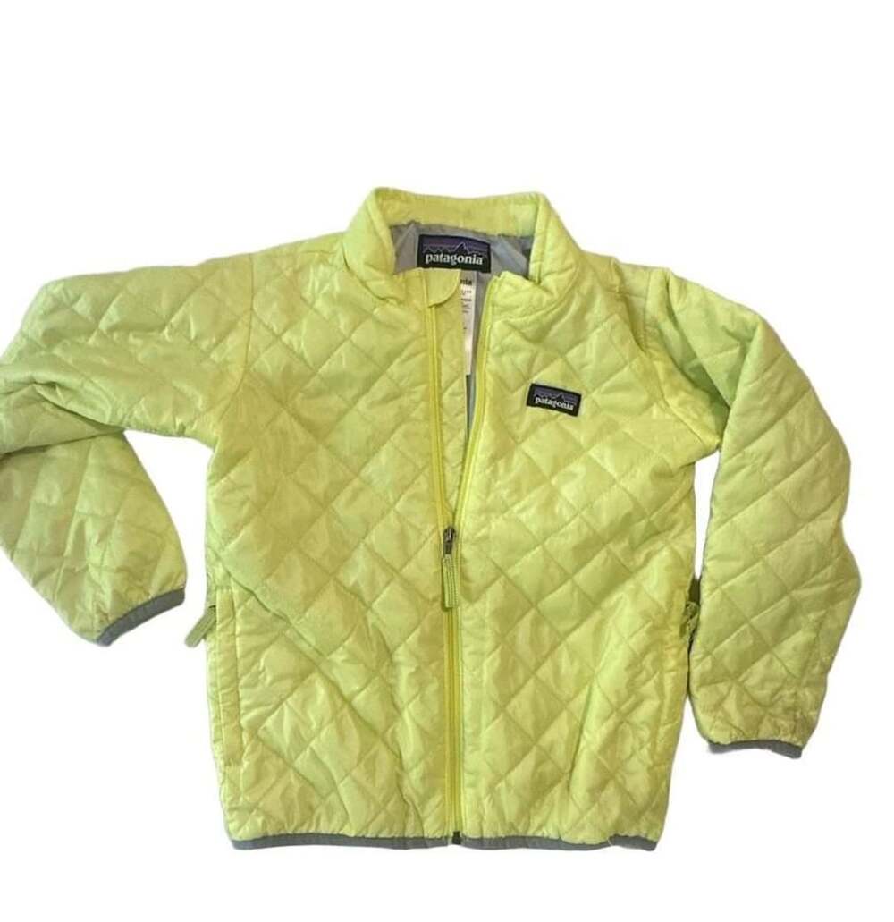 Patagonia Nano Puff Jacket Size 4T Yellow Quilted Puffer